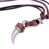 Horn Shaped Pendant Necklace for Men