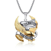Men's Live To Ride Chain Pendant