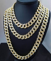 Men's Iced Out Rhinestone Link Chains