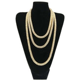 Men's Iced Out Two Rows Rhinestone Chains