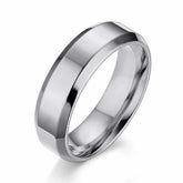 Elegant Classic Stainless Steel Wedding Ring
