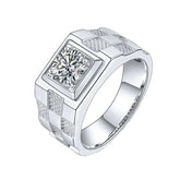 Moissanite Diamond Men's Ring