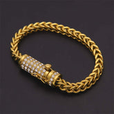 Men's Iced Out Link Chain Rhinestone Bracelets