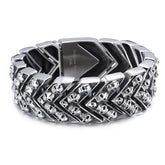 Rock Style Stainless Steel Skulls Men's Bracelet
