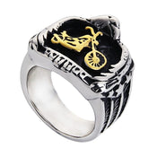 Motorcycle Emblem Stainless Steel Ring