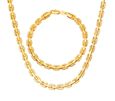 Chainlink Bracelet and Necklace Set