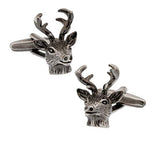 Trendy Deer Head Brass Cufflinks