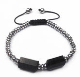 Black Toumaline and Hematite Bracelet