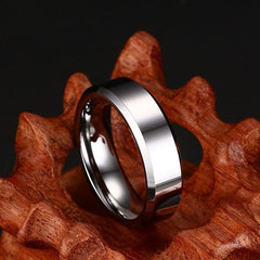 Men's Simple Tungsten Carbide Ring