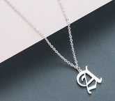 Men's Gothic Letter Shaped Pendant Necklace