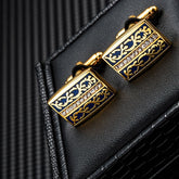 Men's Leaves Laces Cufflinks