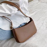 Women's Solid Color Small PU Leather Bag