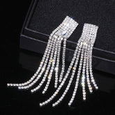 Women's Rhinestone Tassel Earrings