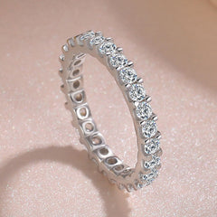 Women's 925 Silver Ring with Cubic Zirconia