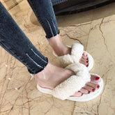 Women's Fur Strap Slippers
