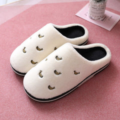 Anti-Slip Berry Patterned Warm Plush Slippers