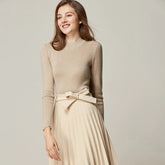 Solid Round Neck Jumper for Women