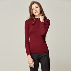 Solid Round Neck Jumper for Women