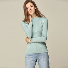 Solid Round Neck Jumper for Women