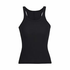 Solid Color Basic Ribbed Knitted Tank Top