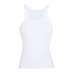 Solid Color Basic Ribbed Knitted Tank Top