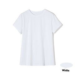 Elastic Plain Cotton T-Shirt for Women
