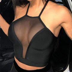 Mesh Decorated Top for Girls