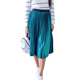 Women's Colorful Pleated Skirt