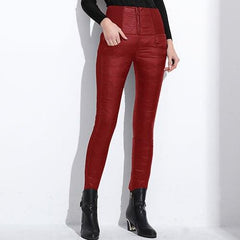 Fashion Winter Warm High-Waisted Women's Pants