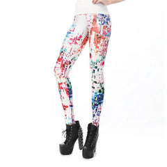 Women's Bubbles Printed Spandex Leggings