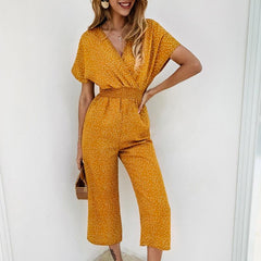 Women's Wrap Style Summer Jumpsuit