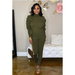 Women's Elegant Pullover and Leggings Set