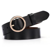 PU Leather Classic Length with Round Shaped Buckle