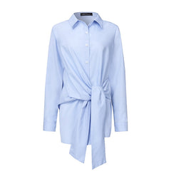 Women's Asymmetric Long Sleeved Blouse