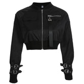Cropped Bomber Jacket for Women
