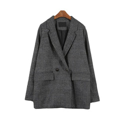 Women's Plaid Blazer