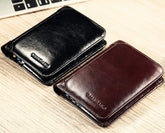 Fashion Short Genuine Leather Men's Wallet