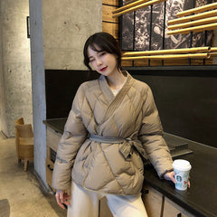 Women's Kimono Style Puffer Coat