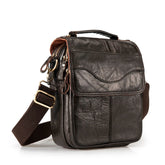 Casual Leather Messenger Bag for Men