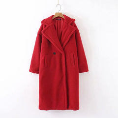 Plush Women's Coat for Winter