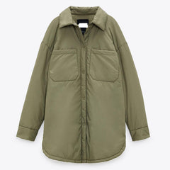 Women's Casual Cotton Single Breasted Coat