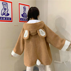 Elegant Faux Fur Kawaii Teddy Bear Coat
