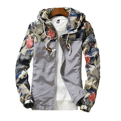 Women's Hooded Ploral Printed Down Jacket