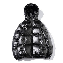 Oversized Women's Down Jacket in Metalic Colors