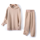 Cotton Fleece Oversized Hoodie and Pants