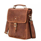 Men's Crazy Horse Leather Shoulder Bag