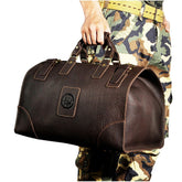 Vintage Genuine Leather Duffel Bag for Men