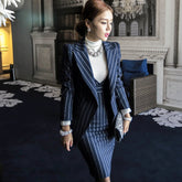 Women's Striped 2 Pieces Suit