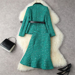 Fashion Office Lady Skirt Suit
