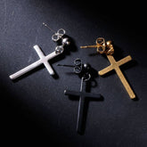 Unisex Cross Earring